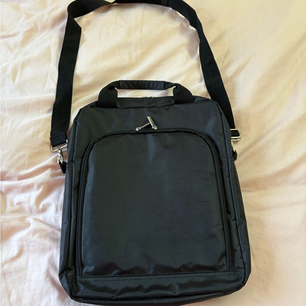 Black laptop bag